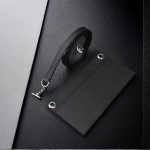 Inside Pouch | Shoulder Crossbody Bag Organizer Insert | Epsom Leather Handbag Shaper Purse Strap | Converted into constance long Wallet