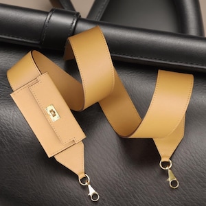 5 CM Breite Swift Leder Geldbörse Strap Gürtel | Epsom Ledertasche Schulter Handtasche Kette| Crossbody Taschengurt | Hochwertiger Ersatzgriff