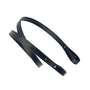 Cadena para bolso de hombro de 15 mm/Correa para bolso de piel de cocodrilo con relieve negro/Correa para bolso cruzado/Correa para bolso de repuesto con asa de alta calidad