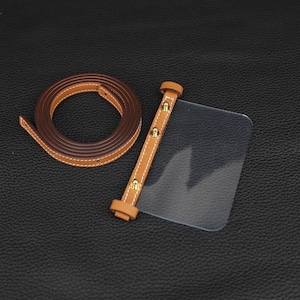 Bolsa interior de silicona transparente/organizador para bolso cruzado/correa de cuero Epsom para bolso de mano/convertido en billetera delgada Constance