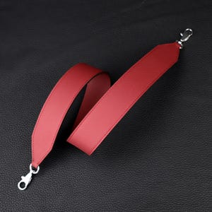 4.0 CM Breite Epsom Leder Geldbörse Strap Gürtel | Umhängetasche aus echtem Leder | Schulter Handtasche Kette | Hochwertiger Ersatzgriff