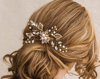 Bridal Hair Comb Silver Wedding Hair Comb Bridal Hair Piece Wedding Hair Accessories Crystal Hair Comb Bridal Headpiece Gold Rose Gold