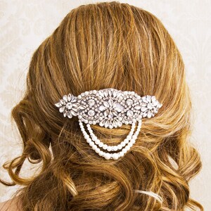 Wedding hair comb, Pearl bridal hair comb, bridal hair accessories, wedding hair accessories, crystal hair comb, vintage comb,bridal jewelry