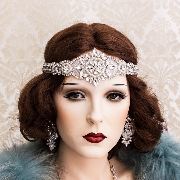 beaded flapper headpiece