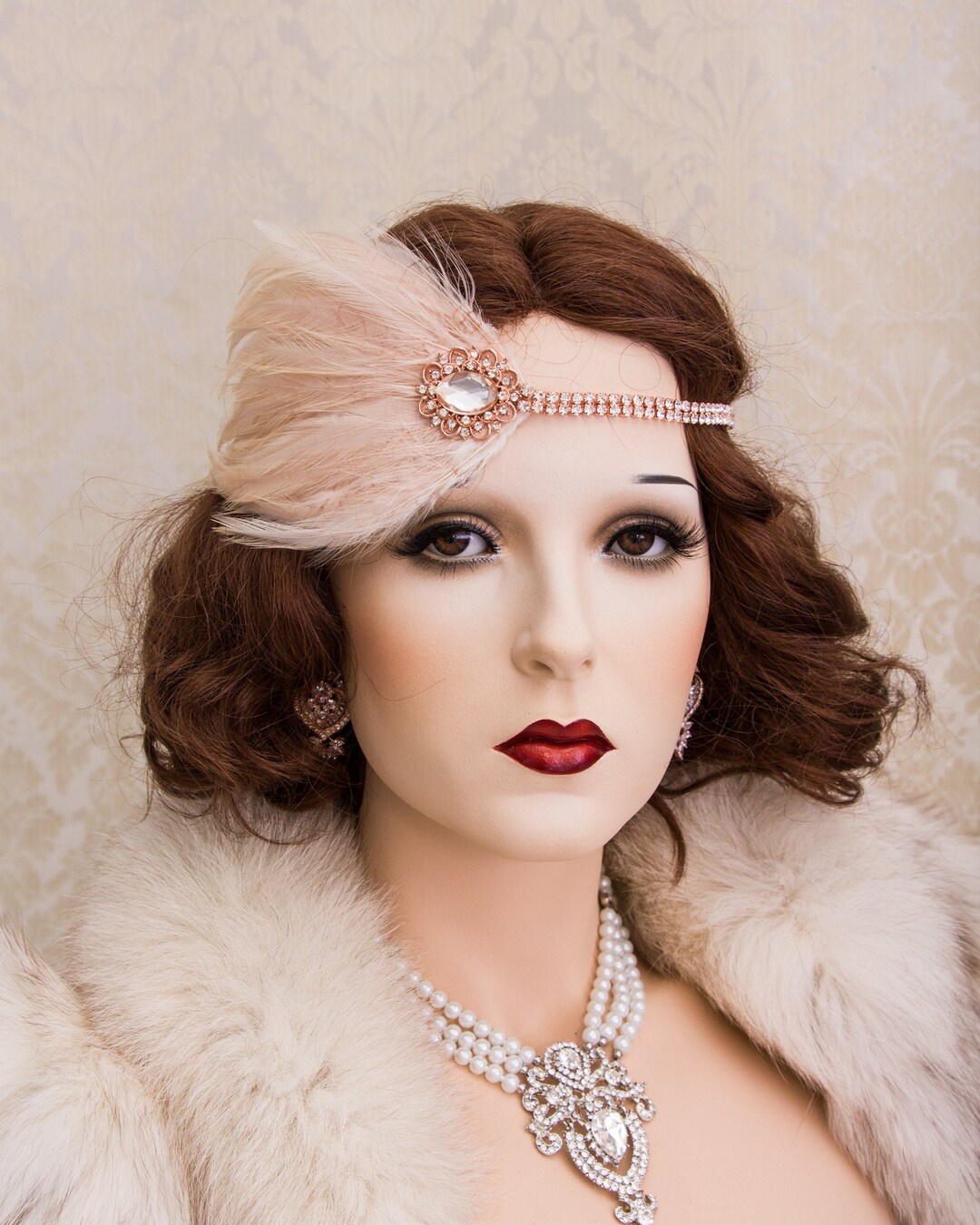great gatsby gold headpiece