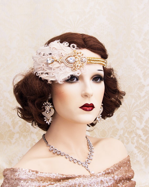 1920s Roaring Flapper Headbands, Great Gatsby Headpiece  display picture 3