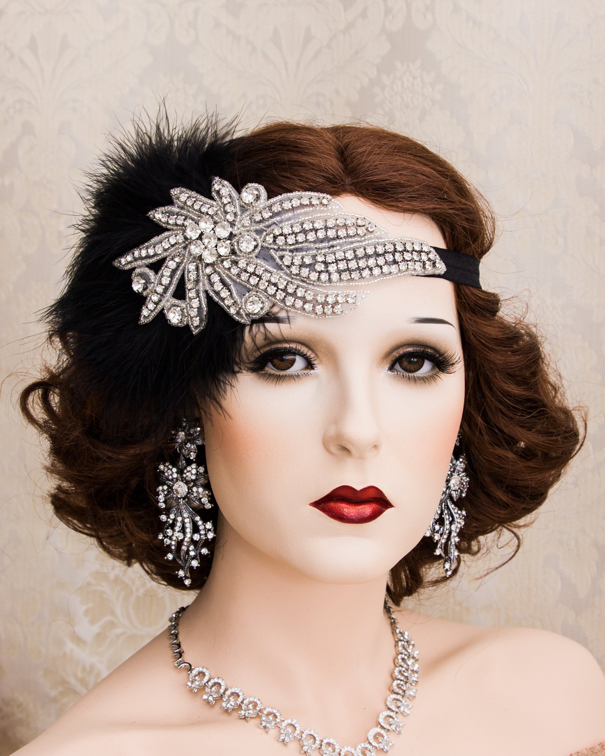 Art Deco Flapper Headband Great Gatsby Headpiece Rhinestone | Etsy