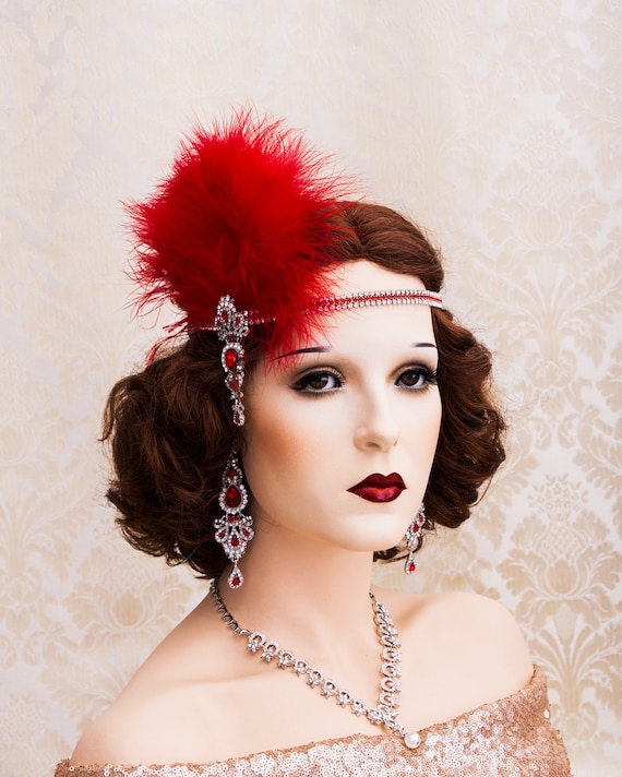 Feather headpiece gatsby clearance