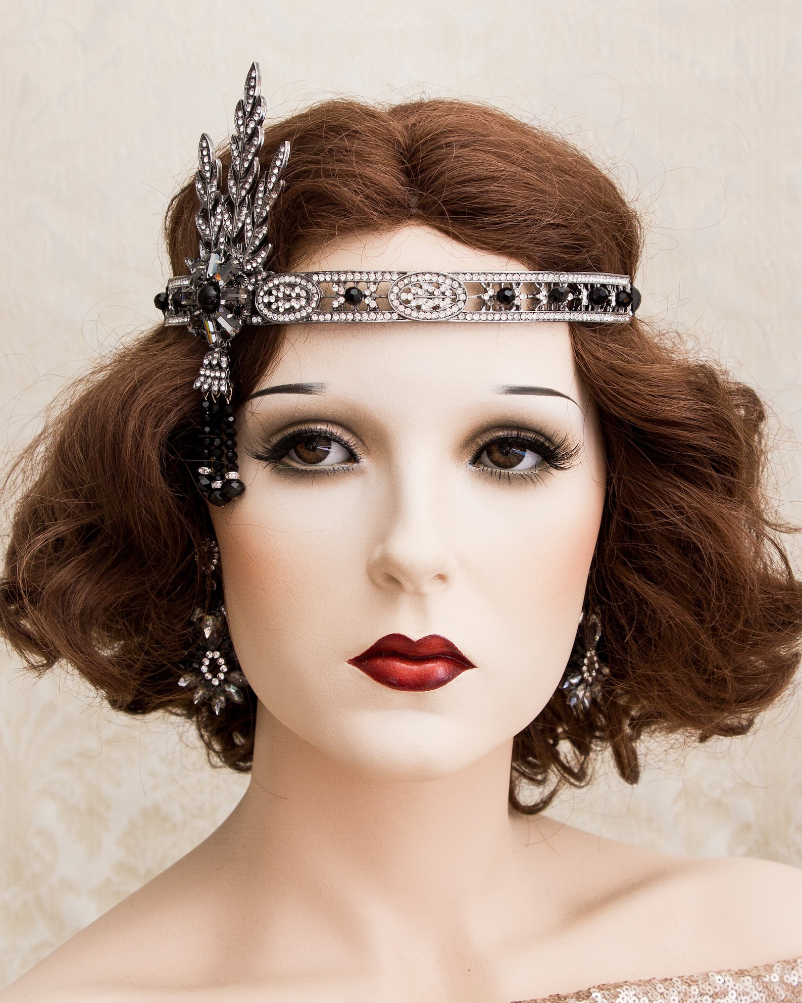 great gatsby themed headpiece