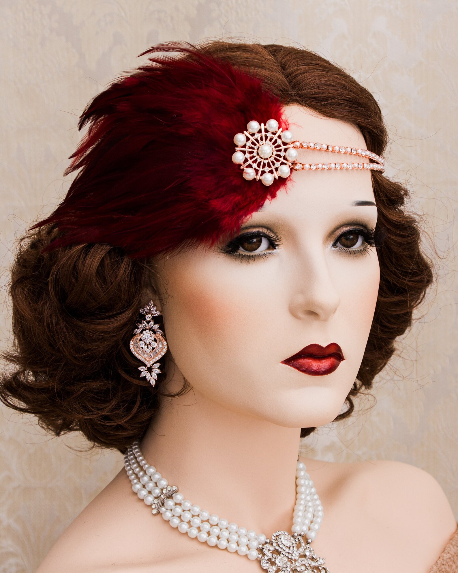great gatsby gold headpiece