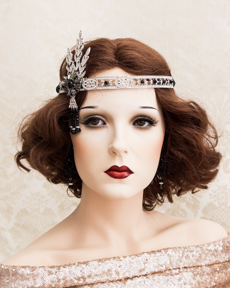 Great Gatsby Headpiece Great Gatsby Headband Flapper 1920s Etsy