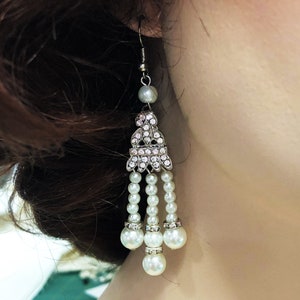 Great Gatsby Earrings, Art Deco Earings, New Year Earrings, 1920&#39;s jewelry