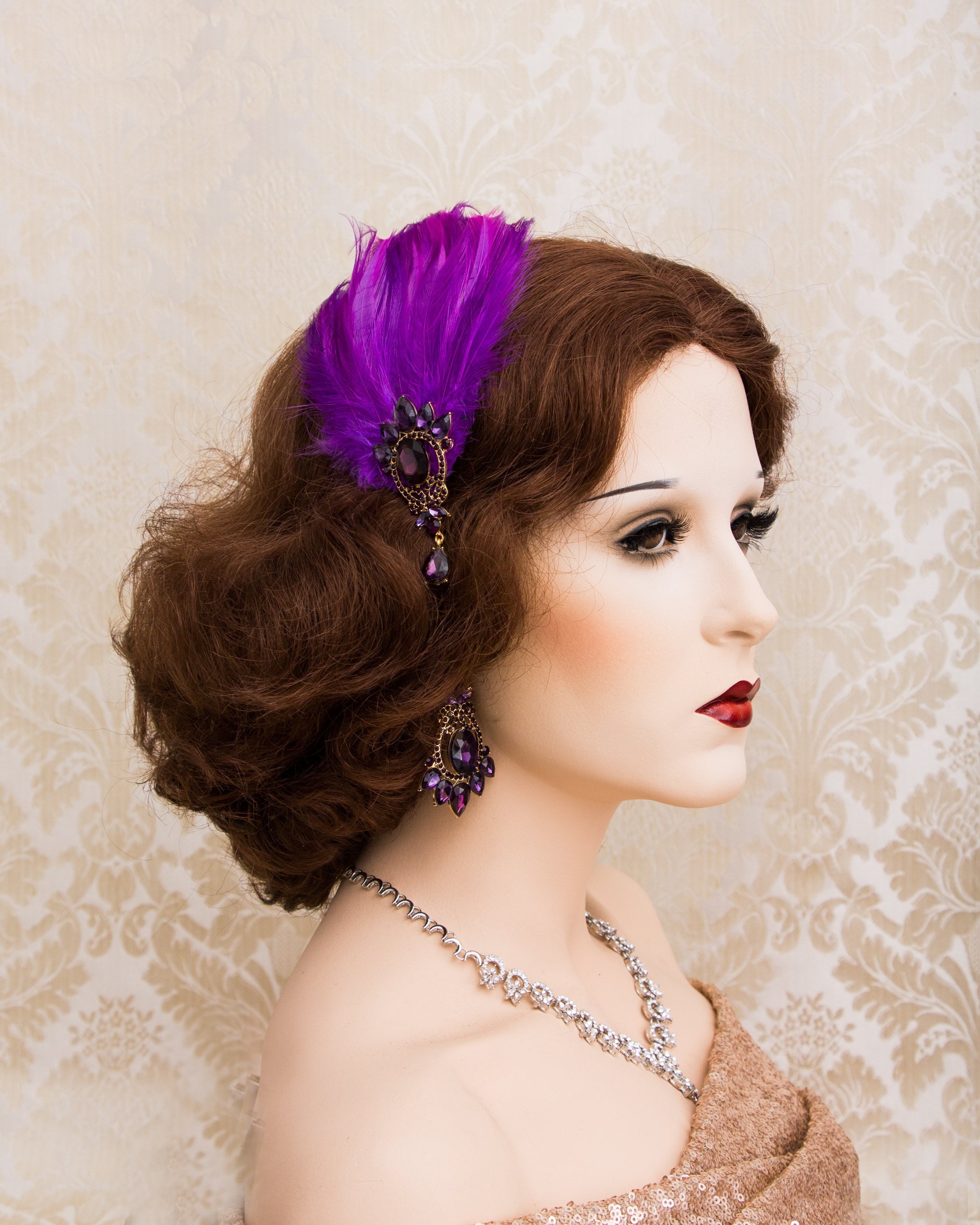 Purple flapper best sale headband