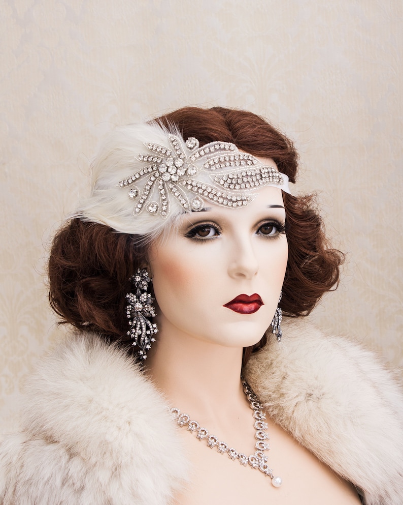 The Crystal 1920s Art Deco Flapper Prinzessin Headband