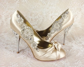 Wedding Shoe Clips, Bridal Shoe Clip, Crystal Shoe clip, Rhinestone Shoe Clip, bridesmaids Shoe clips, Shoe embellishments