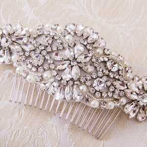 Bridal Haircomb, Wedding Haircomb, Bridal Hair Accessories, Crystal Haircomb, Rhinestone Haircomb, Bridal Head Piece image 1