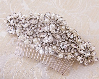 Wedding Hair comb, Bridal Hair comb, Bridal Hair Jewelry, Crystal Hair comb, Rhinestone Haircomb, Bridal Head Piece, Wedding Hairpiece