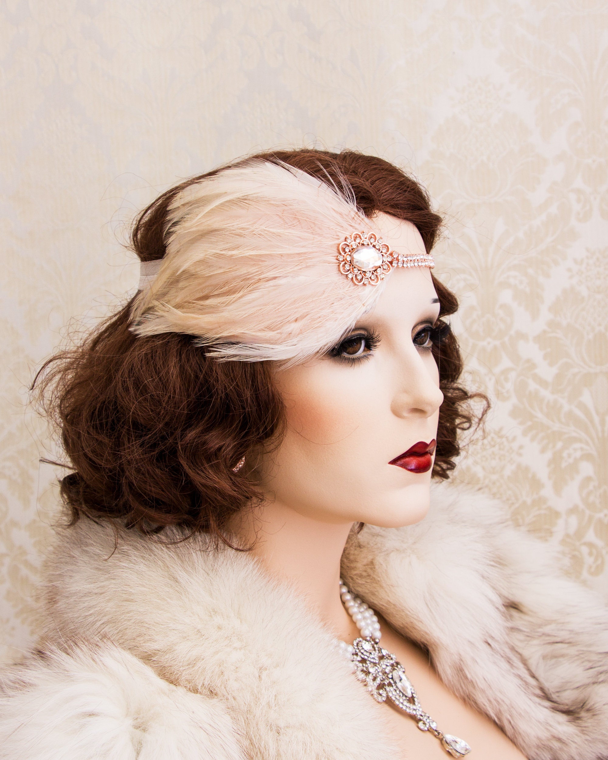 great gatsby headpiece gold
