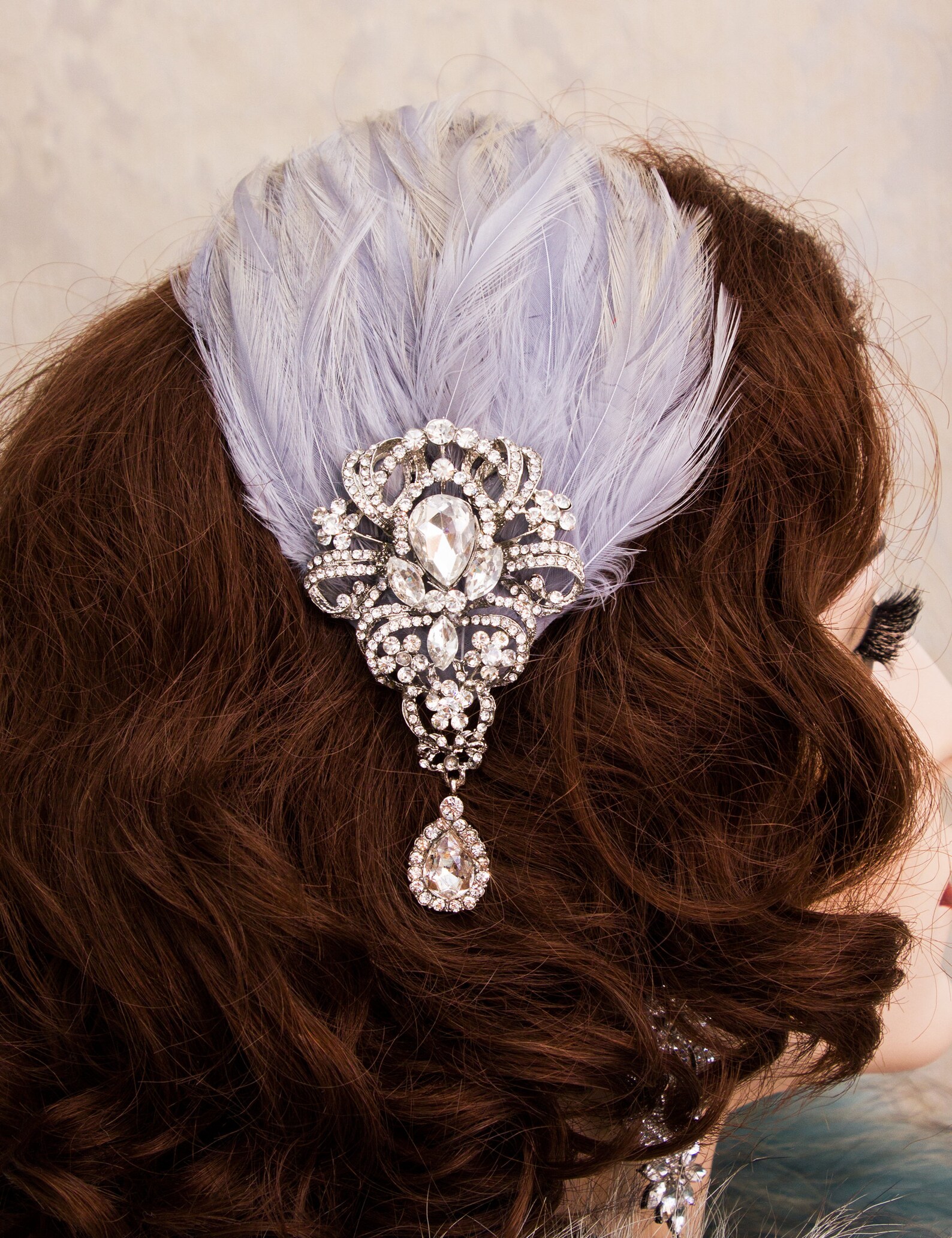 great gatsby feather headpiece