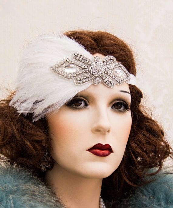 1920's feather hair pieces