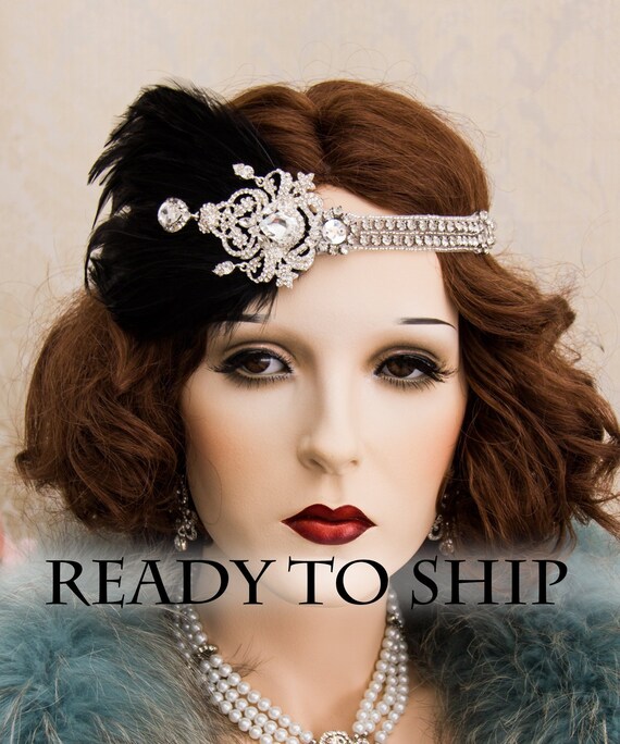 Flapper Headband Great Gatsby Headband Daisy Buchanan Costume Etsy