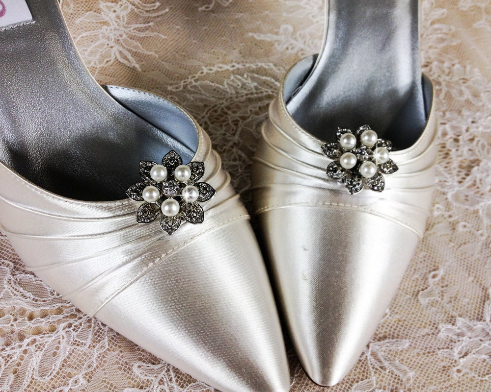 Bridal Shoe Clips Wedding Shoe Clips Rhinestone Shoe Clips | Etsy