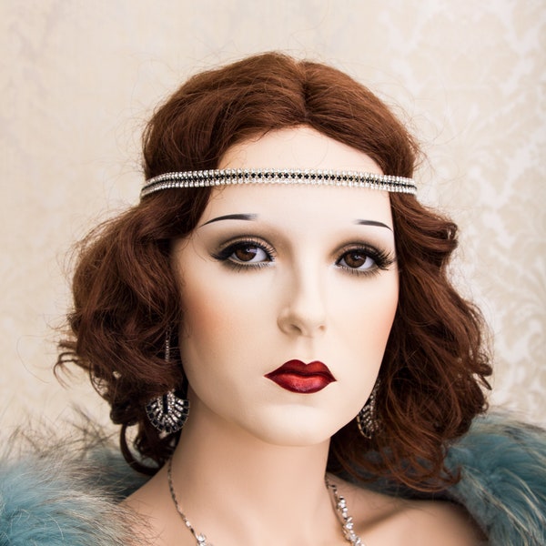 rhinestone gatsby headpiece