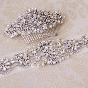 Bridal Haircomb, Wedding Haircomb, Bridal Hair Accessories, Crystal Haircomb, Rhinestone Haircomb, Bridal Head Piece image 3