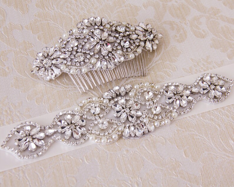 Bridal Haircomb, Wedding Haircomb, Bridal Hair Accessories, Crystal Haircomb, Rhinestone Haircomb, Bridal Head Piece image 3