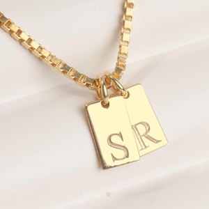 Collar con letra inicial minúscula personalizado / Collar con letra inicial / Colgante de plata con letra cuádruple minúscula / Regalos de Halloween / Regalo de Navidad para enamorados