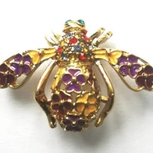 Vintage Joan Rivers Bee Pin Brooch Rare Finds Collectibles
