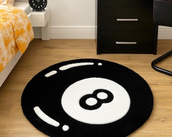 8 Ball Rug Stussy Rug Pool Living Room Rug Housewarming Gifts for
