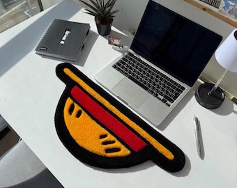 Anime Keyboard Rug – Hand Tufted Desk Mat, Otaku Desk Decor, Tufted Keyboard Rug, Gaming Desk Accessory
