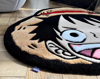 Anime Rug, Japanese Style Tufted Carpet, Handmade Gothic Area Rug