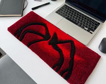 Hand-Tufted Keyboard Rug | Movie-Inspired Desk Mat, Wrist Rest, Gaming Decor