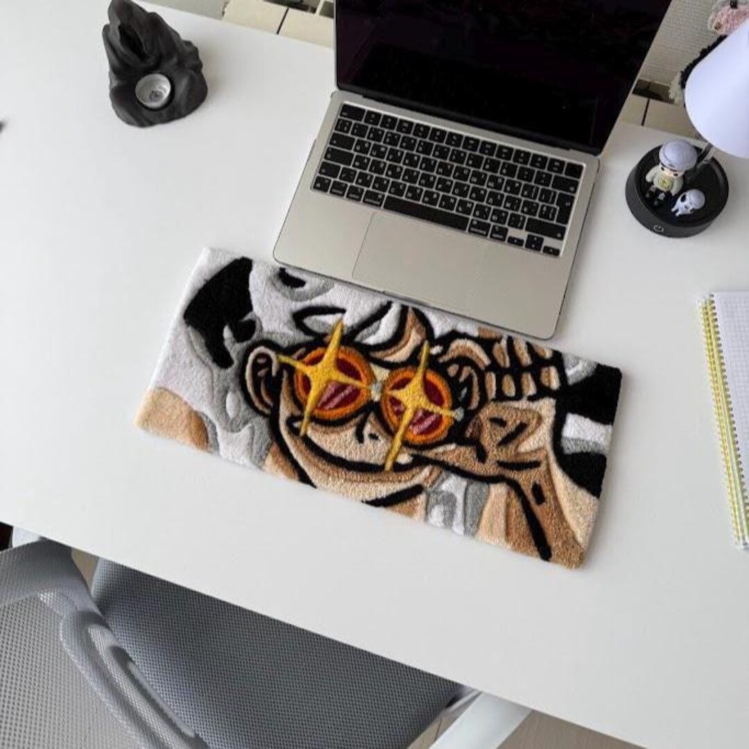 Mouse Pad Tuft Rug Keyboard Desk Mat, Anime Gaming Mouse Pad, Kawaii Pirate Rug, Computer ...