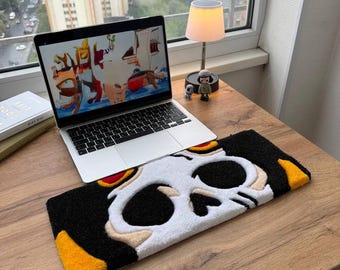 Aangepaste toetsenbordmat, bureaumat anime-gaming, kawaii-toetsenbordtapijt, grote computermuismat, getufte gamer-bureaumat, unieke desktopmat