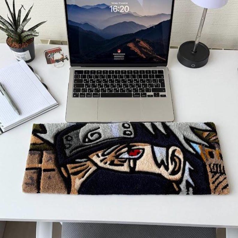 Mouse Pad Tuft Rug Anime Desk Mat, Custom Kawaii Tufted Rug, Gaming Mouse Pad, Cute ...