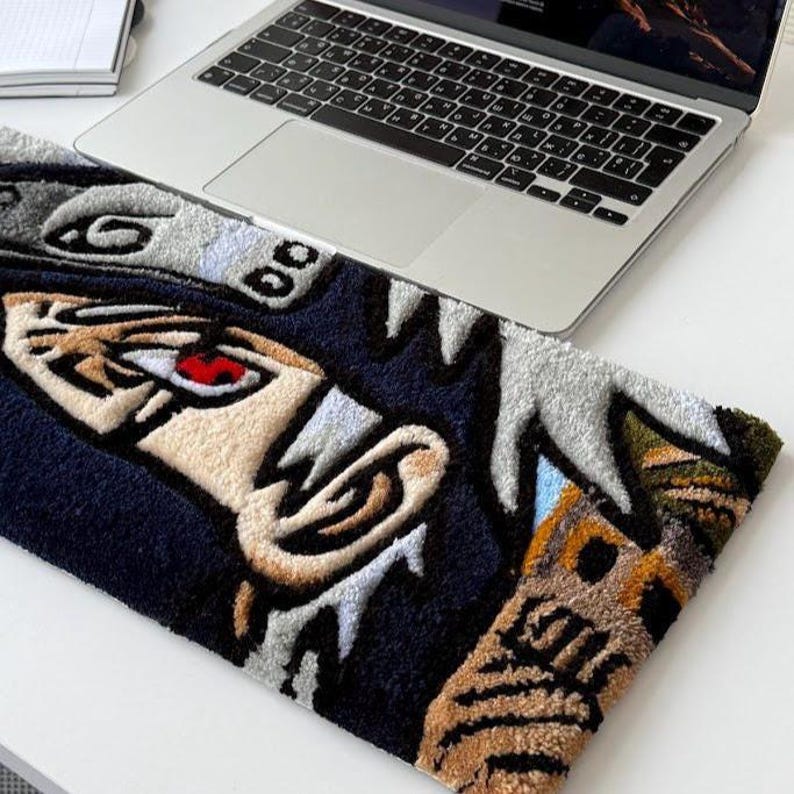 Mouse Pad Tuft Rug Anime Desk Mat, Custom Kawaii Tufted Rug, Gaming Mouse Pad, Cute ...