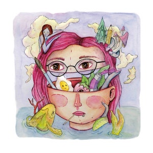 Busy Work Giclee Print by Hello Nessi