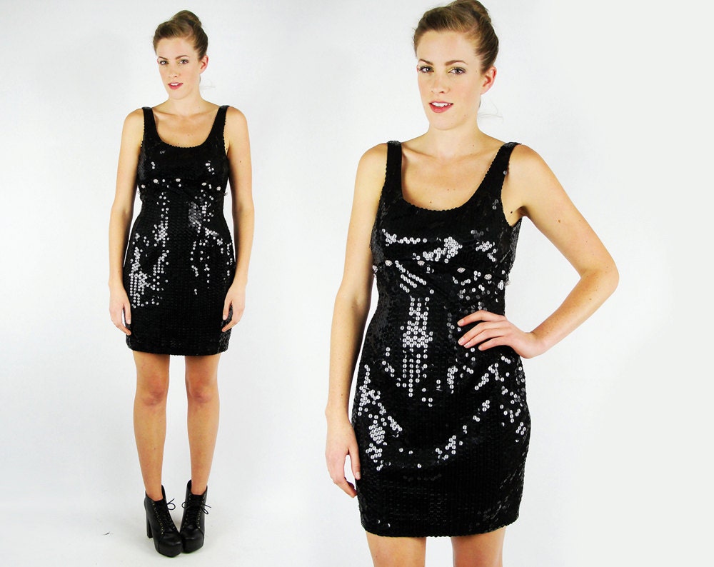 80s sequin dress