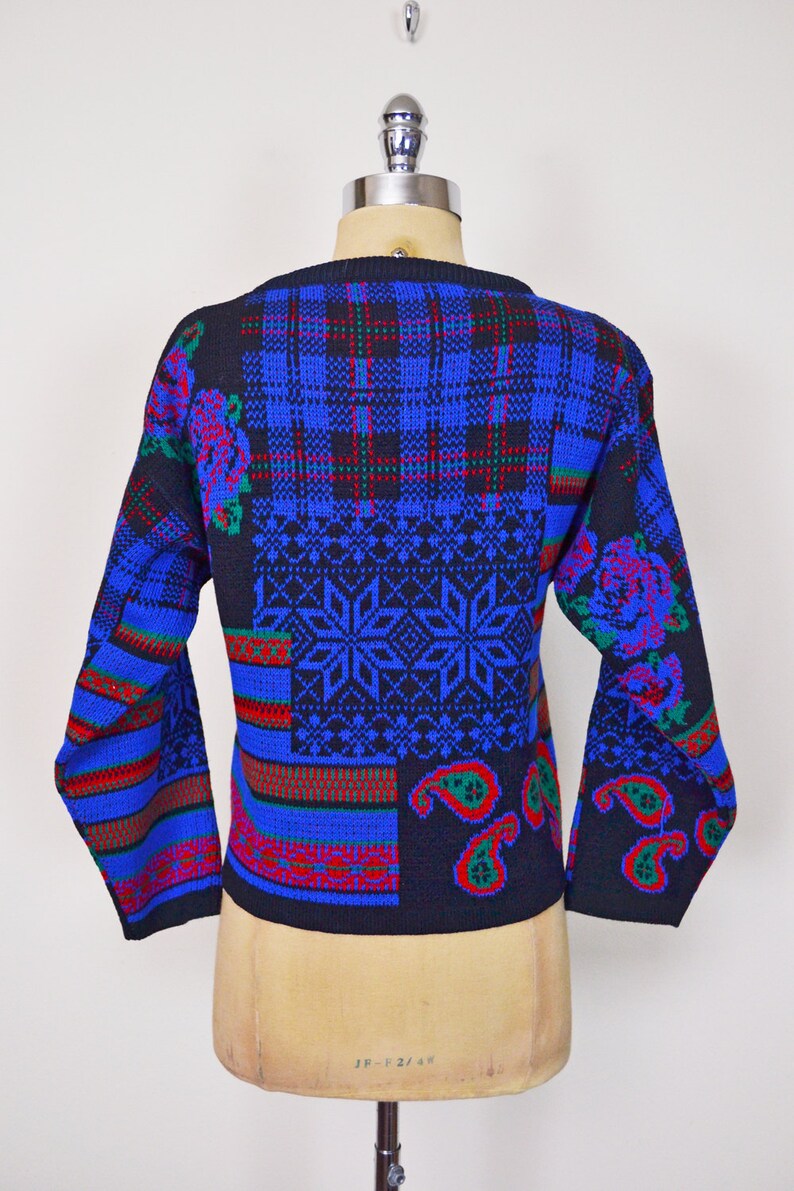 Vintage 80s Blue Fair Isle Sweater Jumper Fairisle Sweater - Etsy