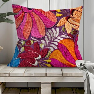 Vibrant Outdoor Pillows, Colorful Garden Decor, Patio Cushion, Boho Home Accent, Summer Vibes, Great for Entertaining