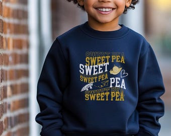 Sweet Pea Toddler Sweatshirt: Cozy Cotton-Blend Pullover