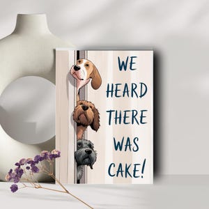 犬の誕生日ケーキカード - 犬の誕生日カード - 犬からのカード