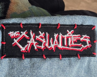 The Casualties Embroidered Canvas Patch, Weatherproof