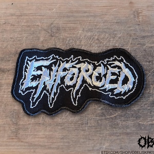 Geforceerde patch ~ hoogwaardig geborduurd canvas