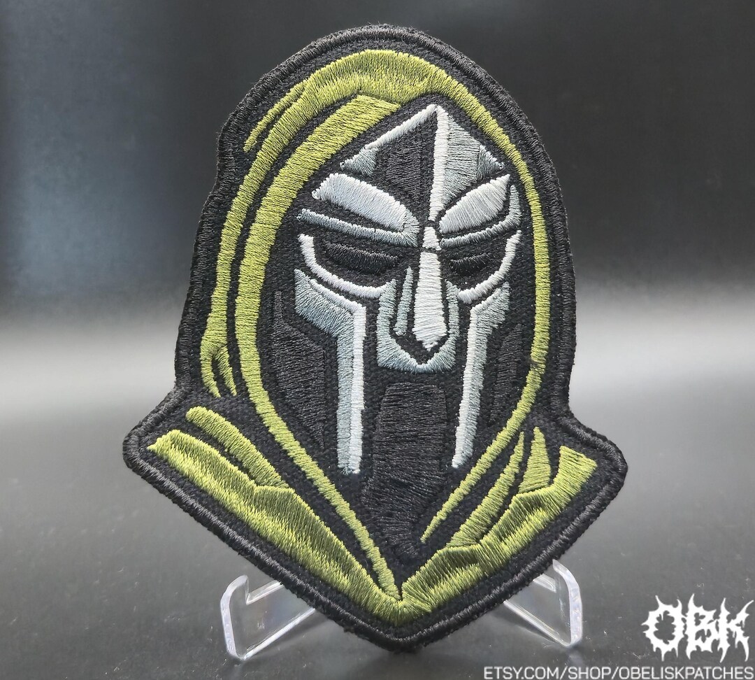 MF DOOM Patch - Mf Doom Mask Embroidered Canvas Waterproof Patch - Etsy