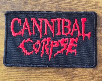 Cannibal Corpse Patch "New/Old Logo Mashup" ~ High Quality Embroidered Canvas