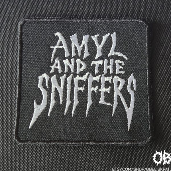 Amyl und die Schnüffler Aufnäher - Hochwertig bestickte Leinwand